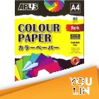 APLUS CP4802 A4 80gm Dark Colour Paper 100'S Ast