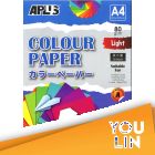 APLUS CP4701 A4 80gm Light Colour Paper 50'S Asst