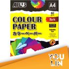 APLUS CP4602 A4 80gm Dark Colour Paper 30'S Asst