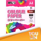 APLUS CP4603 A4 80gm Cyber Colour Paper 30'S Asst