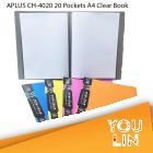 APLUS CH-4020 A4 Clear Book 20'S