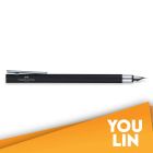 Faber Castell 342201 Neo Slim S/S Fountain Pen F - Black Matt Shiny Chromed