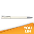 Faber Castell 342405 Neo Slim S/S Roller Ball Pen - Ivory Shiny Chromed