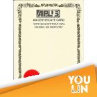 APLUS A4 160gm Certificate Card V/Seal - AS46