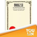 APLUS A4 160gm Certificate Card V/Seal - AS77
