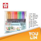 Sakura Koi Colouring Brush Pen 12's Set - Calming Pastels