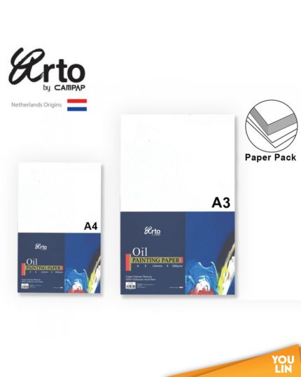 Arto CR37143/4 300GSM Oil Painting Paper Pad 10'S