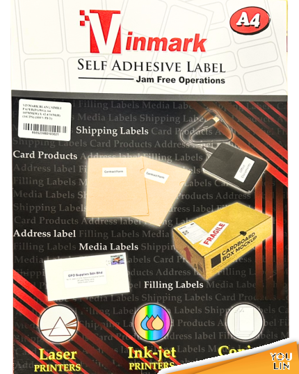 VINMARK LABEL 105 X 148.5MM 4UPS - 100'S