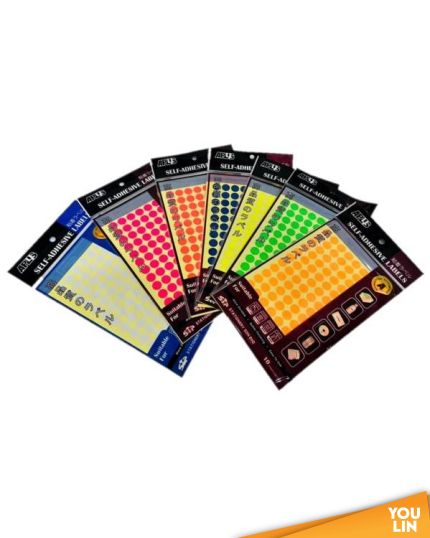 APLUS AP319 13MM Color Label Sticker 10'S - Colour