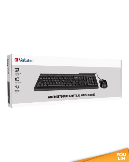 Verbatim 66630 Wired Keyboard & Mouse Combo