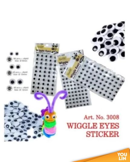 Cactus 3008 Wiggle Eyes Sticker