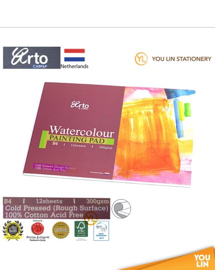 Arto CR36257 B4 300GSM Watercolour Paper 12'S