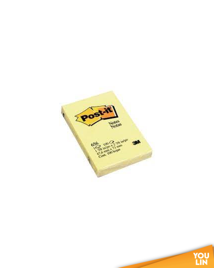 3M 656 (2'' x 3'') Post It Note - Yellow