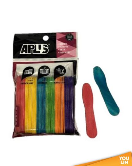 APLUS Spoon Stick 7.5cm 50'S - Colour