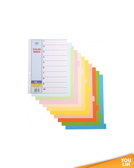 CBE 907-10 10 Colour Paper Index Divider