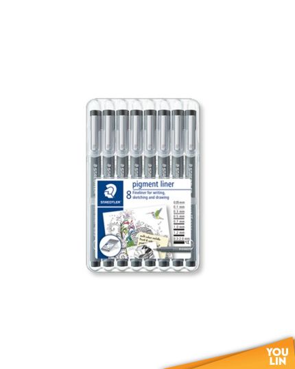 STAEDTLER 308 SB8 Pigment Liner Set of 8's