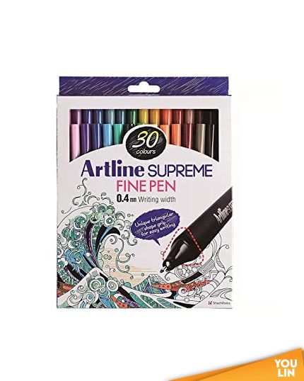 Artline EPFS-200/30W Supreme Writing Pen 0.4mm 30 Colour