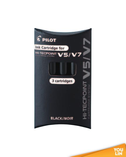 PILOT Bxs-Ic Ink Cartridge For Bxc - V5/V7 3Pcs/Pkt - Black