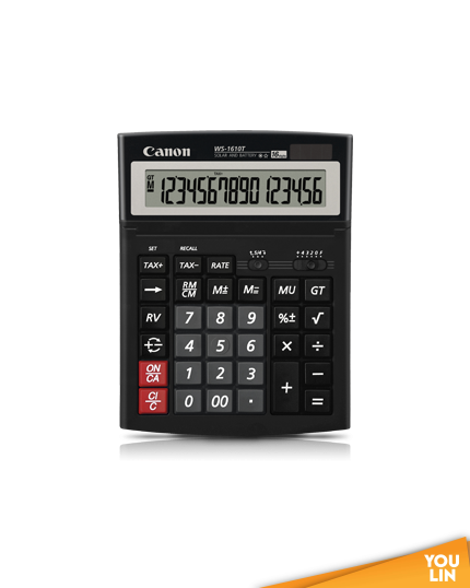 Canon Tax Calculator 16 Digits WS-1610T
