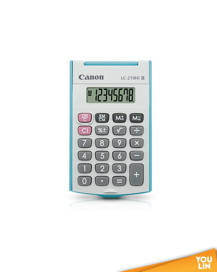 Canon Pocket Calculator 8 Digits LC-210HI III - Blue