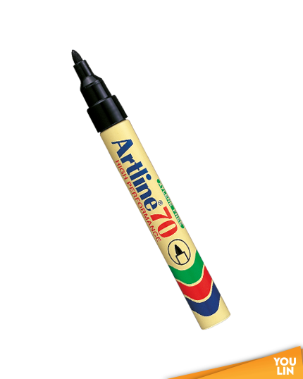 Artline 70 Permanent Marker Pen 1.5mm 2'S - Black