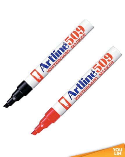 Artline 509A Whiteboard Marker Pen 2.0-5.0mm 2'S - Black/Red