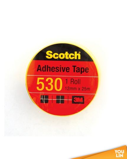 Scotch 530 Cellulose Tape 12mm x 25m (1" Core)