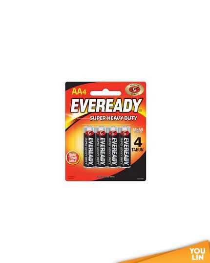 Eveready 1212BP4M AA Super Heavy Duty Battery 4pc Card