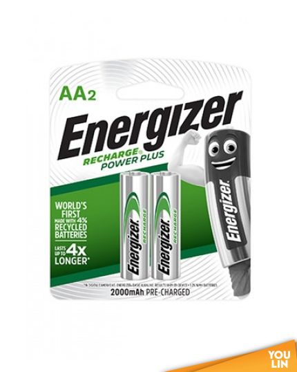 Energizer NH15PPRP2 NIMH AA Rechargeable Battery 2000mah 2pc Card