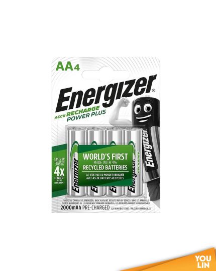 Energizer NH15PPBP4 NIMH AA Rechargeable Battery 2000mah 4pc Card