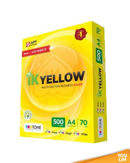 IK Yellow 70gsm A4 Paper - 500's/ream