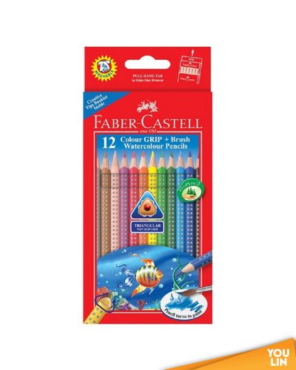 Faber Castell 116242 12X Colour Grip W/Pencil