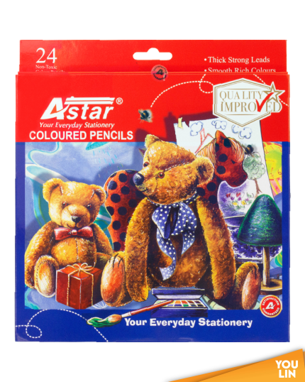 Astar CP-102 24C Colour Pencil - Long