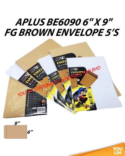 APLUS BE6090 6" X 9" FG Brown Envelope 5'S