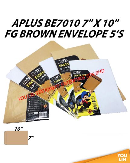 APLUS BE7010 7" X 10" FG Brown Envelope 5'S