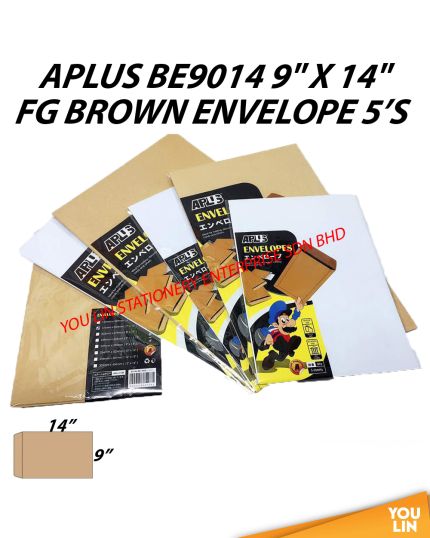 APLUS BE9014 9" X 14" FG Brown Envelope 5'S