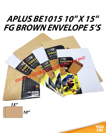 APLUS BE1015 10" X 15" FG Brown Envelope 5'S
