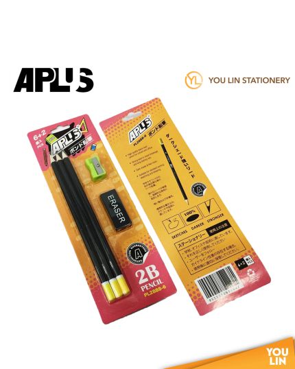 APLUS PL2888-6 2B Pencil 6'S + Spr + Era
