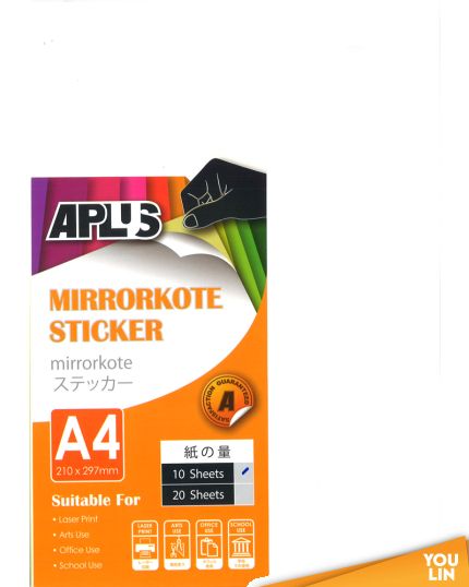 APLUS A4 Mirorkote Sticker 10'S