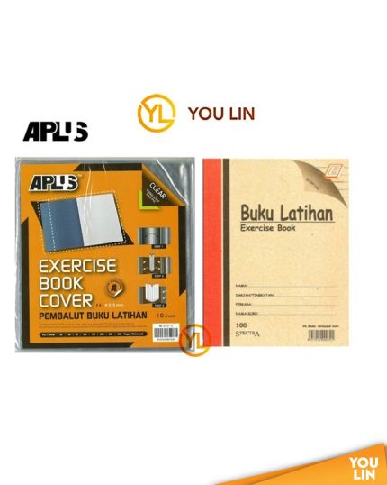 APLUS BC210-C Exercise Book Cover - Clear 10'S