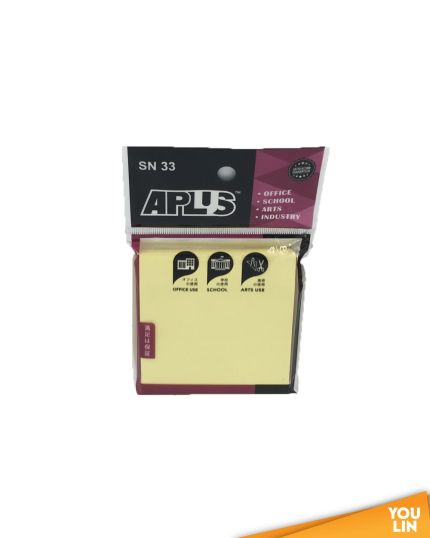 APLUS SN33 3" X 3" Stick On Note