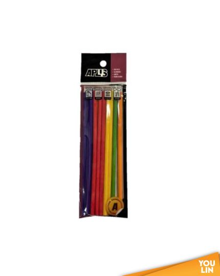 APLUS Round Wood Stick 15cm 15pcs - Colour