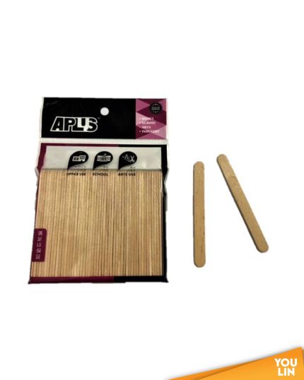 APLUS Pine Wood Stick 9.3cm 50pcs - Plain