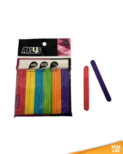 APLUS Pine Wood Stick 9.3cm 50pcs - Colour