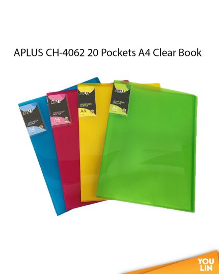 APLUS CH-4062 A4 Clear Book 20'S