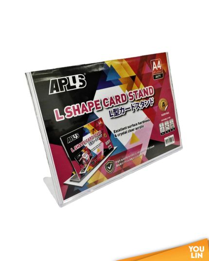 APLUS A471 Horizontal A4 L Shape Acrylic Card Stand / Brochure Stand