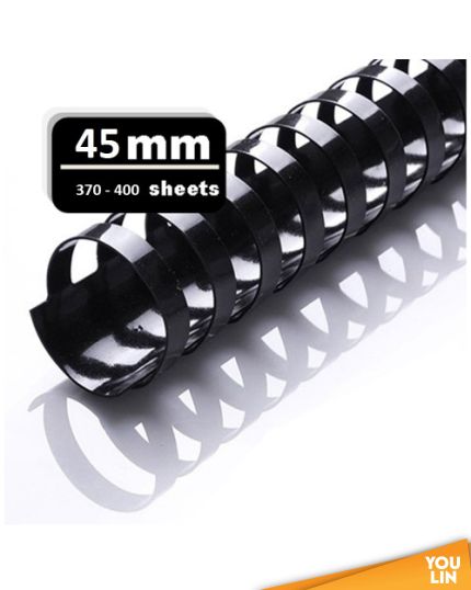 APLUS 45MM Binding Comb - Black 50'S