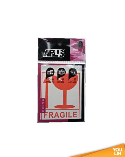 APLUS Fragile Sticker 9cm X 8cm 120'S
