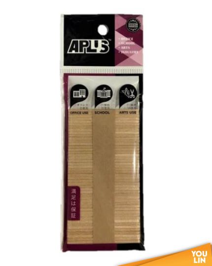 APLUS Pine Wood Stick 5.5cm 50pcs - Plain