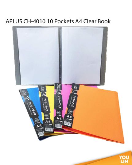 APLUS CH-4010 A4 Clear Book 10'S